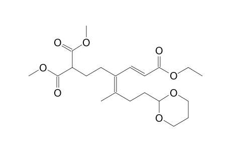 O6-ethyl O1,O1-dimethyl (E,4Z)-4-[3-(1,3-dioxan-2-yl)-1-methyl-propylidene]hex-5-ene-1,1,6-tricarboxylate