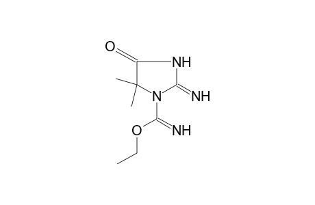 5,5-dimethyl-2-imino-4-oxo-1-imidazolidinecarboximidic acid, ethyl ester