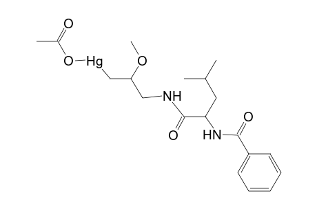ACETOXY[3-(2-BENZAMIDO-4-METHYLVALERAMIDO)-2-METHOXYPROPYL]MERCURY