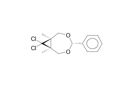 ANTI-8,8-DICHLORO-4-PHENYL-1,7-DIMETHYL-3,5-DIOXABICYCLO[5.1.0]OCTANE