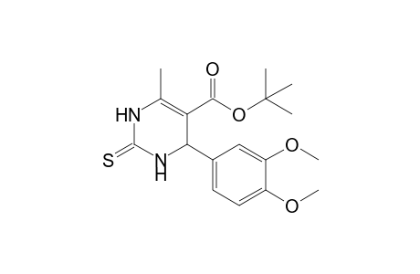 5-[(t-Butoxy)carbonyl]-4-methyl-6-[3',4'-dimethoxyphenyl]-3,4-dihydro-1,3-pyrimidine-2-thione