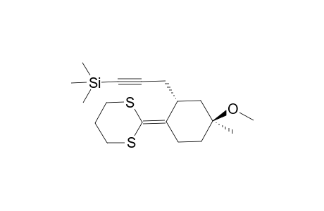 (2R,4S)-2-[4-Methoxy-4-methyl-2-(3-trimethylsilylprop-2-yn-1-yl)]cyclohexylidene-1,3-dithiane