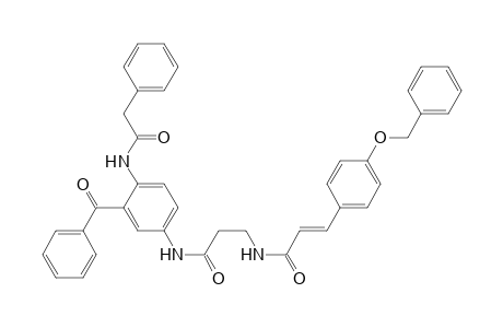 3-[[(E)-3-(4-benzoxyphenyl)acryloyl]amino]-N-[3-benzoyl-4-[(2-phenylacetyl)amino]phenyl]propionamide