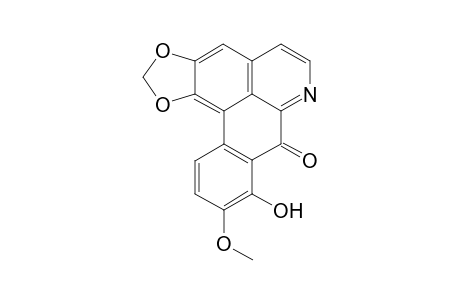 FISSICEINE;1,2-METHILENEDIOXY-9-METHOXY-8-HYDROXY-OXOAPORPHINE