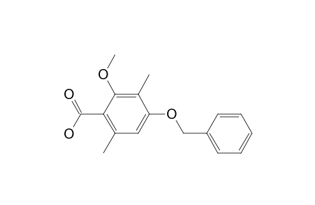 Benzoic acid, 2-methoxy-3,6-dimethyl-4-(phenylmethoxy)-