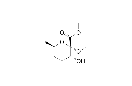 Methyl E-(2,3)-Z-(2,6)-3.alpha.-hydroxy-6.beta.-methyl-2.alpha.-methoxy-1-oxacyclohexane-2.beta.-carboxylate