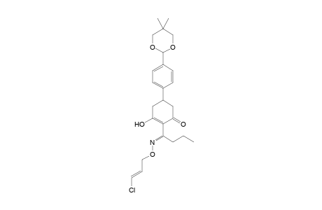 2-Cyclohexen-1-one, 2-[1-[[(3-chloro-2-propenyl)oxy]imino]butyl]-5-[4-(5,5-dimethyl-1,3-dioxan-2-yl)phenyl]-3-hydroxy-, (E,?)-