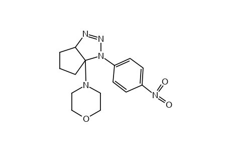 1,3a,4,5,6,6a-hexahydro-6a-morpholino-1-(p-nitrophenyl)cyclopentatriazole