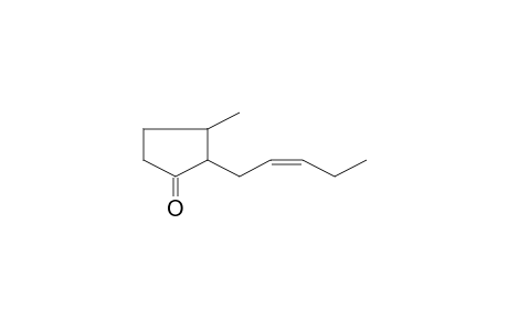Cyclopentanone, 3-methyl-2-(2-pentenyl)-