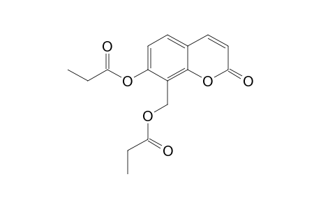 7-hydroxy-8-(hydroxymethyl)coumarin, dipropionate