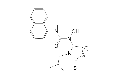 Urea, N-[5,5-dimethyl-3-(2-methylpropyl)-2-thioxo-4-thiazolidinyl]-N-hydroxy-N'-(1-naphthalenyl)-