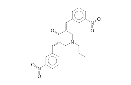 (3E,5E)-3,5-Bis(3-nitrobenzylidene)-1-propyl-4-piperidinone