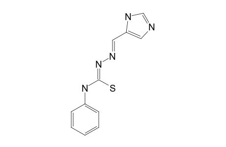 IMTPH;4(5)-IMIDAZOLE-CARBOXALDEHYDE-N(5)-PHENYL-THIOSEMICARBAZONE;THIOL-FORM