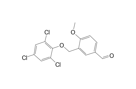 4-Methoxy-3-[(2,4,6-trichlorophenoxy)methyl]benzaldehyde