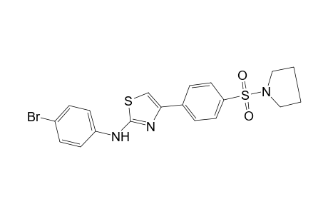 2-thiazolamine, N-(4-bromophenyl)-4-[4-(1-pyrrolidinylsulfonyl)phenyl]-