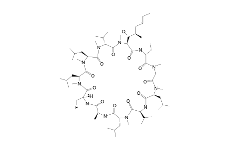 [2-DEUTERO-3-FLUORO-D-ALANYL(8)]-CYCLOSPORIN-A;[2-(2)H-3-F-D-ALA(8)]-CYA