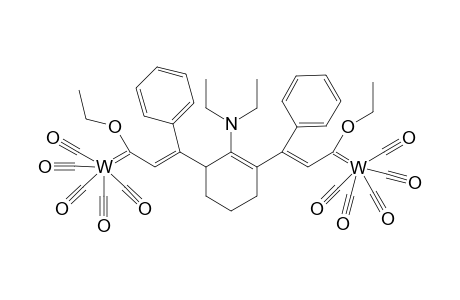 Diethyl[2,6-bis(1',1',1',1'-pentacarbonyl-2'-ethyloxy-4'-phenyl-1'-tungsta-1',3'-butadienyl-4'-yl)cyclohex-1-enyl]amine