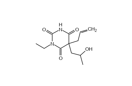 5-allyl-1-ethyl-5-(2-hydroxypropyl)barbituric acid, isomer