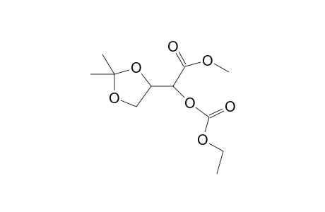 Methyl 2-(2,2-dimethyl-1,3-dioxolan-4-yl)-2-(ethoxycarbonyloxy)acetate