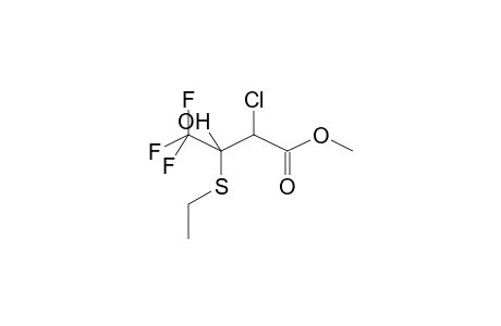 2-CHLORO-4,4,4-TRIFLUORO-3-ETHYLTHIO-3-HYDROXYBUTANOIC ACID, METHYLESTER (DIASTEREOMER MIXTURE)