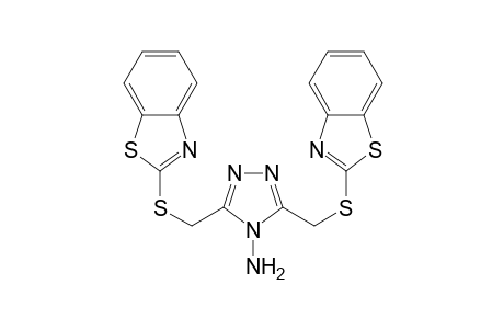 3,5-bis(1,3-benzothiazol-2-ylsulfanylmethyl)-1,2,4-triazol-4-amine