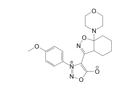 3-(4'-Methoxyphenyl)-4-(7a-morpholin-4-yl-3a,4,5,6,7,7a-hexahydrobenzo[d]isoxazol-3-yl)sydnone