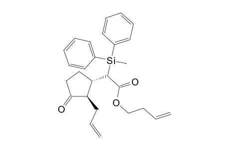 2-[(1S,2R)-2-allyl-3-keto-cyclopentyl]-2-[methyl(diphenyl)silyl]acetic acid but-3-enyl ester