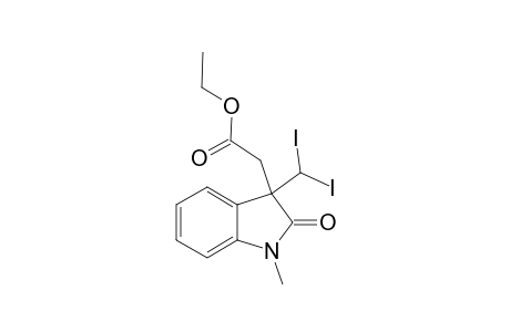 2-[3-(diiodomethyl)-2-keto-1-methyl-indolin-3-yl]acetic acid ethyl ester