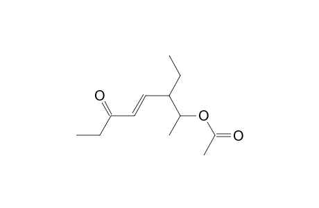 4-Octen-3-one, 7-(acetyloxy)-6-ethyl-