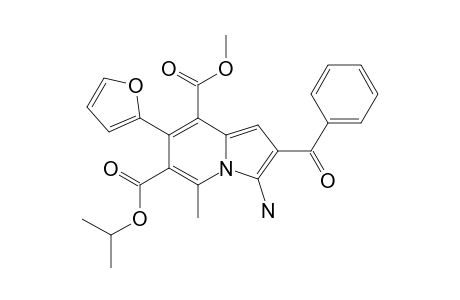 3-AMINO-2-BENZOYL-7-(2-FURYL)-5-METHYL-INDOLIZINE-6,8-DICARBOXYLIC-ACID-6-ISOPROPYL-8-METHYLESTER