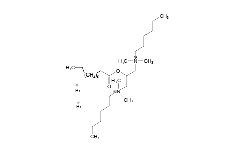 (2-hydroxytrimethylene)bis[dimethylhexylammonium]dibromide, laurate