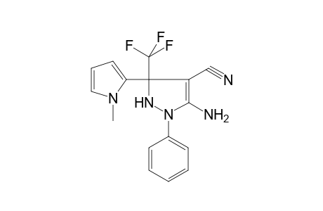 5-Amino-3-(1-methyl-1H-pyrrol-2-yl)-1-phenyl-3-trifluoromethyl-2,3-dihydro-1H-pyrazole-4-carbonitrile