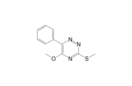 Methyl 3-(methylsulfanyl)-6-phenyl-1,2,4-triazin-5-yl ether