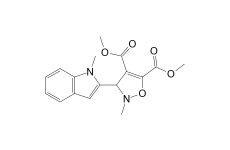 Dimethyl 2,3-dihydro-2-methyl-3-(1'-methylindol-2'-yl)isoxazole-4,5-dicarboxylate