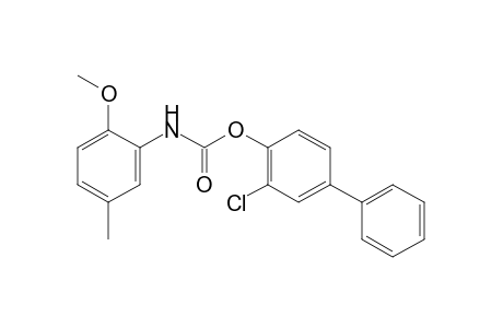 2-methoxy-5-methylcarbanilic acid, 2-chloro-4-biphenylyl ester