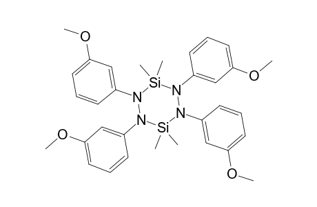 1,2,4,5-Tetraaza-3,6-disilacyclohexane, 1,2,4,5-tetrakis(m-methoxyphenyl)-3,3,6,6-tetramethyl-