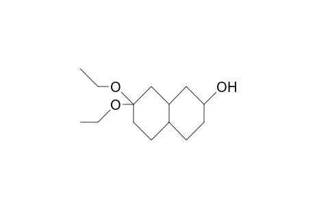 exo-cis-Diethoxy-bicyclo(4.4.0)decan-3-ol