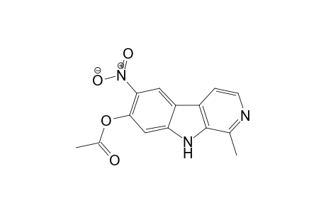 6-NITRO-7-ACETYLOXY-1-METHYL-9H-PYRIDO-[3,4-B]-INDOLE-(6-NITRO-7-ACETOXY-HARMOL)