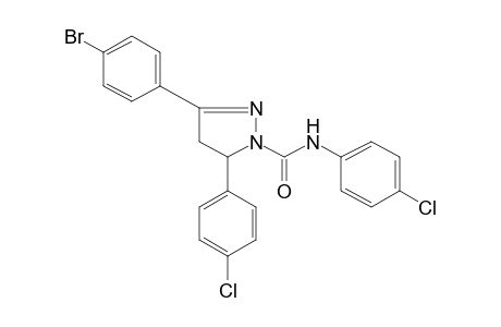 3-(p-bromophenyl)-4'-chloro-5-(p-chlorophenyl)-2-pyrazoline-1-carboxanilide