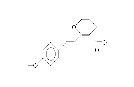 2H-3,4-DIHYDRO-6-(4-METHOXYSTYRYL)-PYRAN-5-CARBONSAEURE