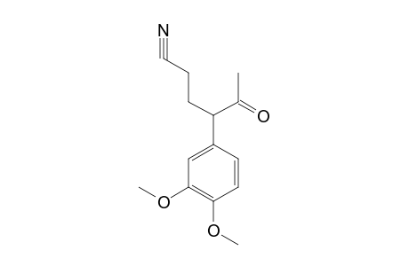 4-(3,4-dimethoxyphenyl)-5-oxohexanenitrile