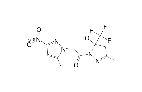 3-methyl-1-[(5-methyl-3-nitro-1H-pyrazol-1-yl)acetyl]-5-(trifluoromethyl)-4,5-dihydro-1H-pyrazol-5-ol