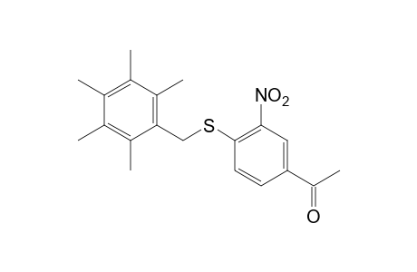 3'-nitro-4'[(2,3,4,5,6-pentamethylbenzyl)thio]acetophenone