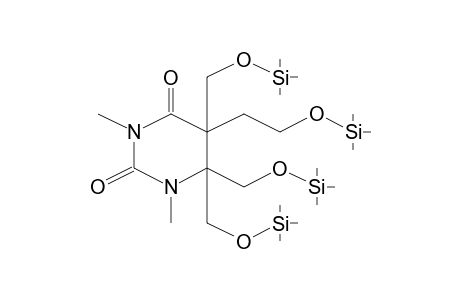 1,3-Dimethyl-5-(2-trimethylsilyloxyethyl)-5,6,6-tris(trimethylsilyloxymethyl)-1,3-diazinane-2,4-dione