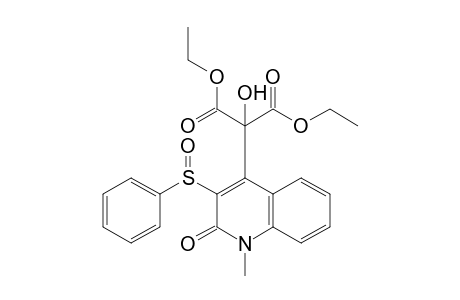 DIETHYL-2-HYDROXY-2-(1-METHYL-2-OXO-3-PHENYLSULFINYL-1,2-DIHYDROQUINOLIN-4-YL)-MALONATE