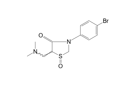 3-(p-BROMOPHENYL)-5-[(DIMETHYLAMINO)METHYLENE]-4-THIAZOLIDINONE, 1-OXIDE