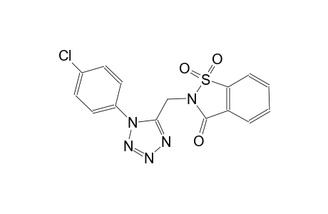 1,2-benzisothiazol-3(2H)-one, 2-[[1-(4-chlorophenyl)-1H-tetrazol-5-yl]methyl]-, 1,1-dioxide