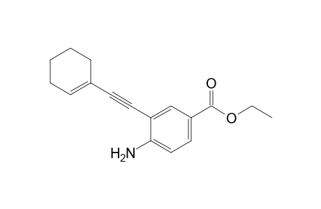 Ethyl 4-amino-3-(1-cyclohexen-1-ylethynyl)benzoate