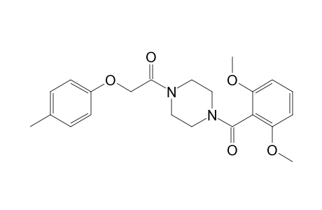 Piperazine, 1-(2,6-dimethoxybenzoyl)-4-[(4-methylphenoxy)acetyl]-