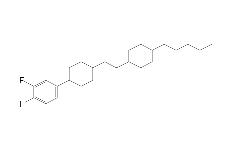 Benzene, 1,2-difluoro-4-[4-[2-(4-pentylcyclohexyl)ethyl]cyclohexyl]-